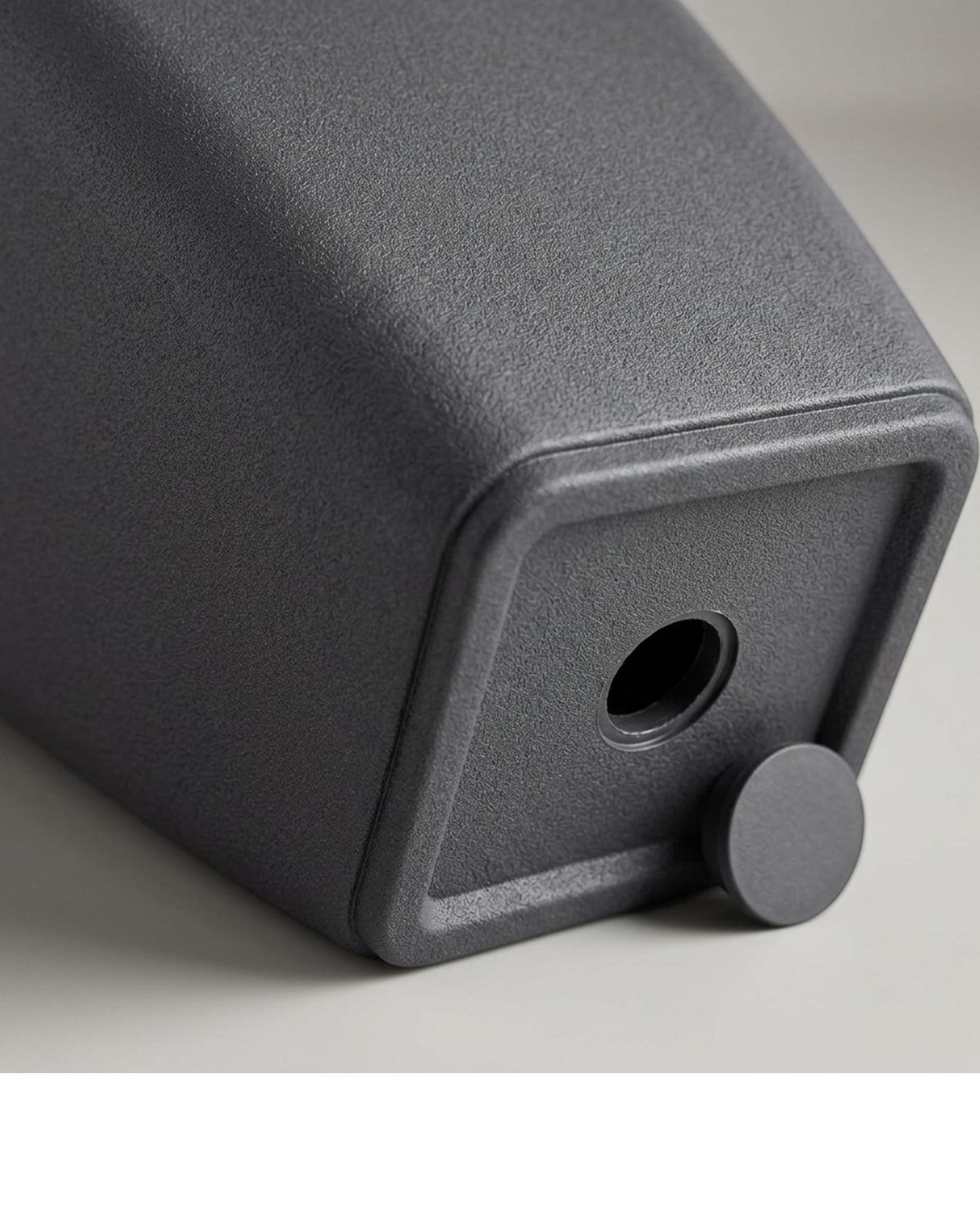 Ybdwn Tall Tapered Resin Planter 16 in Charcoal - Detail view